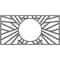 Ekena Millwork Hoover Architectural Grade PVC Pierced Ceiling Medallion, Nickel, 16"W x 8"H x 5 7/8"ID x 1/2"P CMPP16X08HOSNI - alternate 1